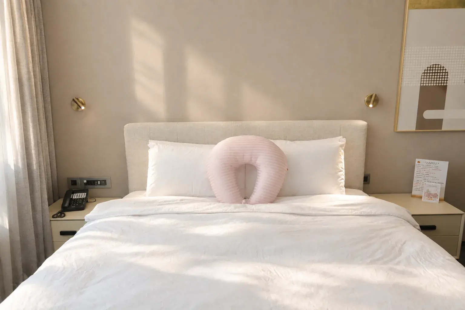 典雅房 床頭與哺乳枕
